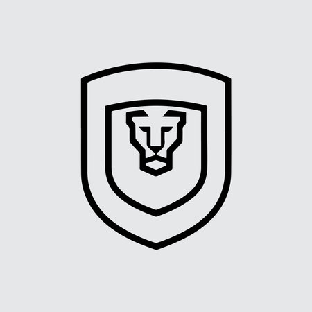 Shield icon design template. Security, safety, protection, privacy concept. Vector illustrationのイラスト素材