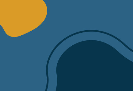 Abstract background with blue and yellow waves. Vector illustration.