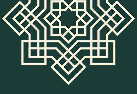 Arabic pattern. Islamic ornament. Geometric element for design.のイラスト素材