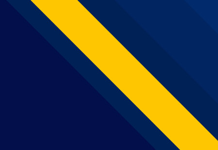 Minimalist geometric background with diagonal stripes in blue and yellow colorsのイラスト素材