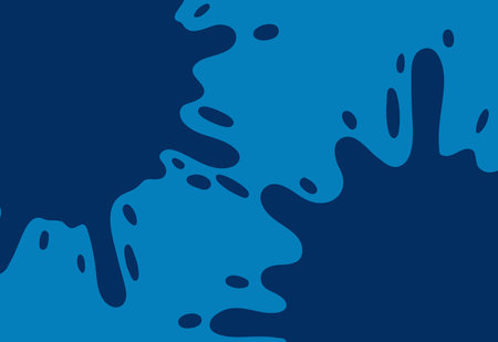 abstract background with splashes of blue paint. vector illustration designのイラスト素材