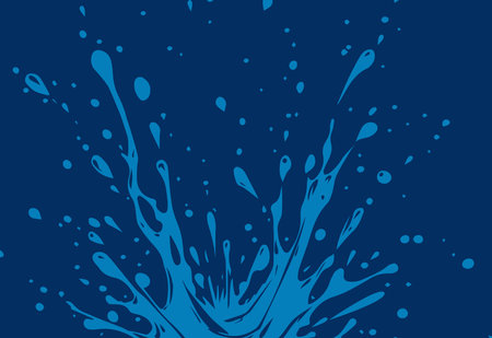abstract blue background with liquid shapes, vector illustrationのイラスト素材