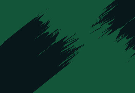 abstract background with brush strokes in green and black colors, vector illustrationのイラスト素材