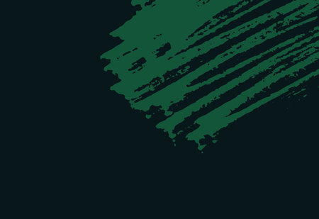 Green grunge brush stroke on dark background. Distress grunge texture. Vector illustrationのイラスト素材