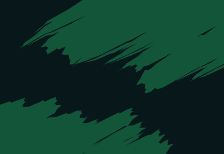 abstract background with brush strokes in green and black colors, vector illustrationのイラスト素材