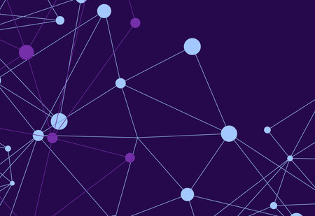 Molecule and communication background. Connected lines with dots. Graphic concept for your designのイラスト素材