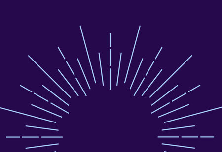 Radial, radiating lines. Starburst, sunburst element