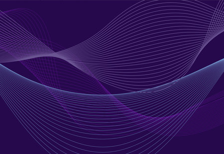 Abstract background with wavy lines. Vector illustration for your design.のイラスト素材