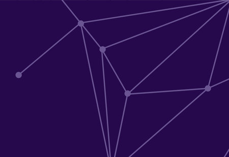 Abstract polygonal space low poly dark background with connecting dots and lines. Connection structure.のイラスト素材