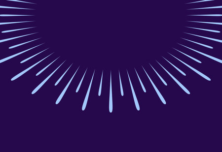 Abstract background with rays of light. Vector illustration in blue colors.のイラスト素材