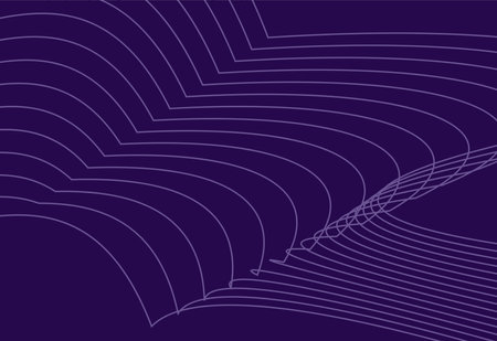 Abstract background with wavy, waving lines. Wavy, billowy, undulating stripes. Vector illustrationのイラスト素材