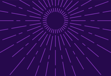Purple background with rays. Vector illustration. Abstract background with rays.のイラスト素材