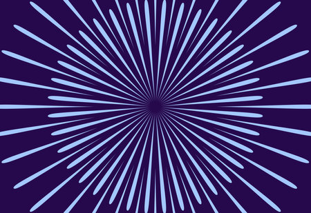 Comic radial speed lines background. Starburst, sunburst vector illustrationのイラスト素材