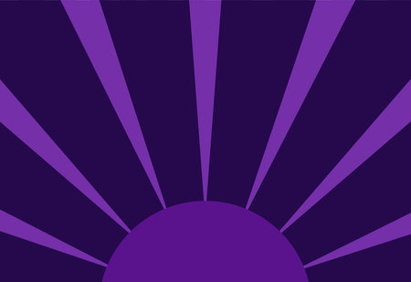 Sun rays on a purple background. Vector illustration for your design.のイラスト素材