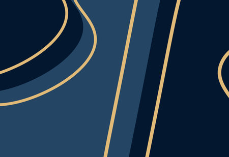 Abstract background in blue and gold colors. Vector illustration for your designのイラスト素材