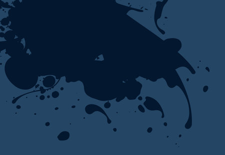 abstract blue background with ink blots and splashes, vector illustrationのイラスト素材