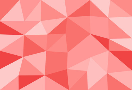 Abstract red polygonal background. Geometric origami style with gradientのイラスト素材