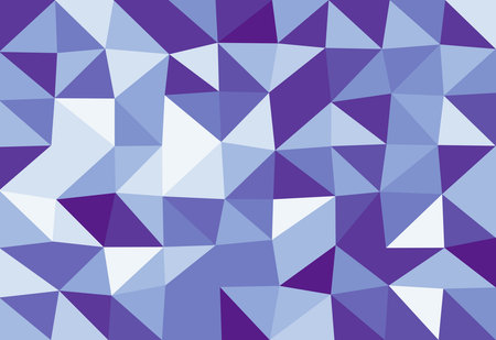 abstract background consisting of triangles of different sizes and shades of blueのイラスト素材