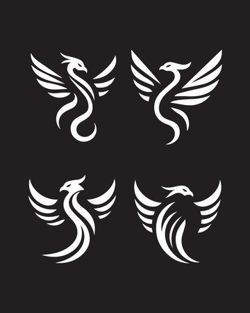 Falcon Eagle Bird Logo Template vector icon illustration designのイラスト素材