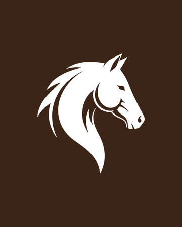 Horse head vector logo design template. Horse head vector logo design.のイラスト素材