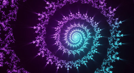 Abstract fractal. Fractal art background for creative design. Decoration for wallpaper, desktop,...