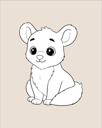 Cute cartoon hamster. Hand drawn vector illustration for children.のイラスト素材
