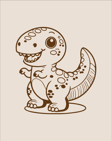 dinosaur design over beige  background vector illustration eps10のイラスト素材