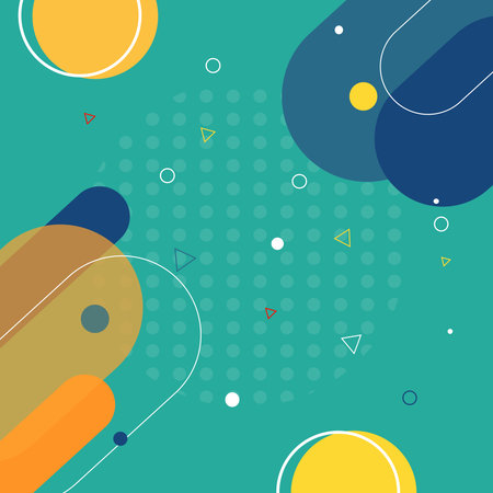 Abstract background with geometric shapes and dots. Vector illustration. Eps10のイラスト素材