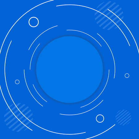 Abstract blue background with circles and lines. Vector illustration for your designのイラスト素材