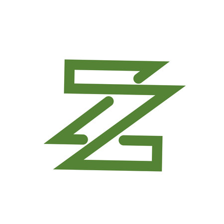 Letter Z logo icon design template elements. Initials letter Z logoのイラスト素材