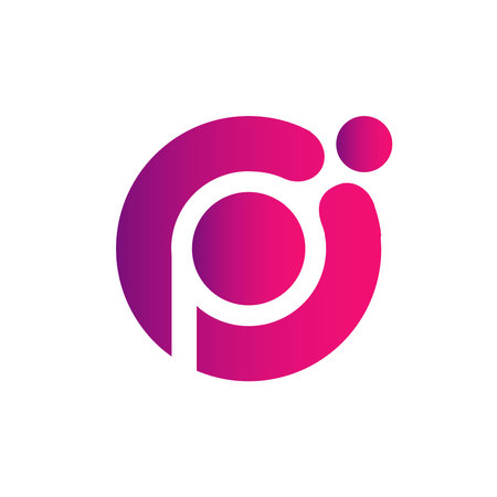 Letter P Logo Design Template. Abstract Letter P Icon Vector Illustrationのイラスト素材