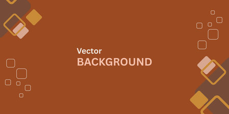 Abstract geometric background with brown and brown squares. Vector graphic illustration.のイラスト素材