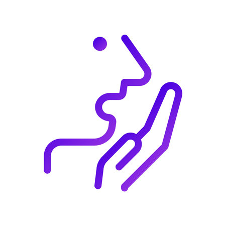 Coughing icon vector. A thin line sign. Isolated contour symbol illustrationのイラスト素材