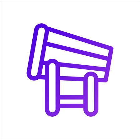 Parking sign symbol simple line icon on background for graphic and web designのイラスト素材