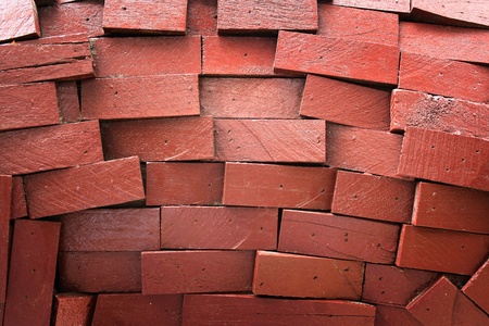 wood bricks textureの写真素材