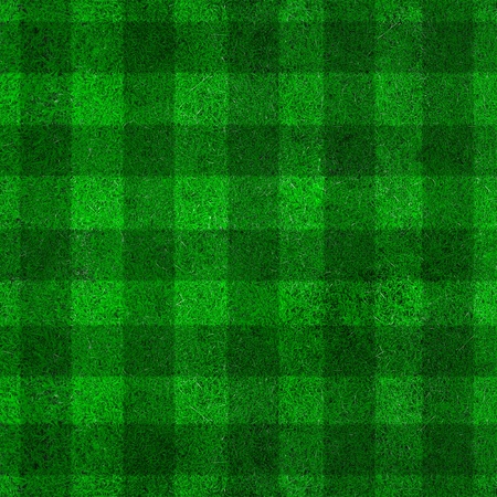 soccer field with lines on grassの写真素材