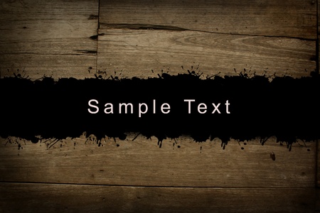 wooden background with sample text area の写真素材