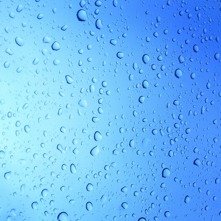 Water drops on glass backgroun の写真素材