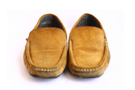 Brown Leather shoes の写真素材