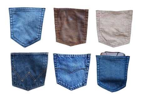 jeans pocket collectionの写真素材
