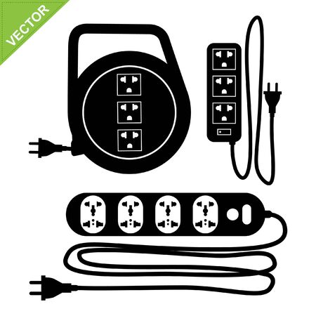 Plug silhouette vectorのイラスト素材