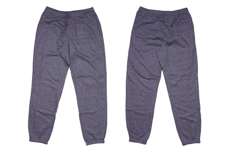 Isolated gray sweatpantsの写真素材