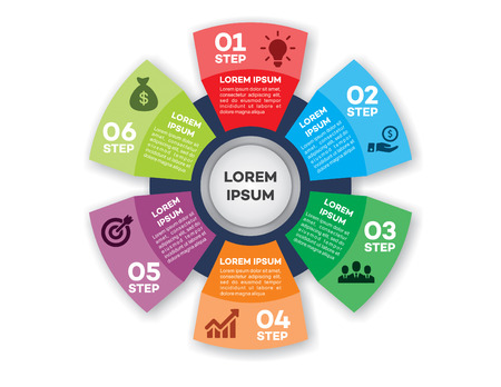 Info-graphic design circle.のイラスト素材