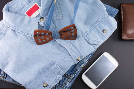 Male accessories possible combinations. Fashion abstractの写真素材