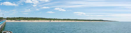 PALANGA LITHUANIA - JUNE 13: View at the Palanga sandy beach. Palanga is the most popular summer resort in Lithuaniaのeditorial素材