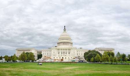 WASHINGTON DC, USA - OCTOBER 22, 2016: capitol hill panorama taken at daylightのeditorial素材