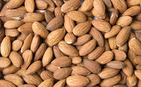 Fresh almonds background texture