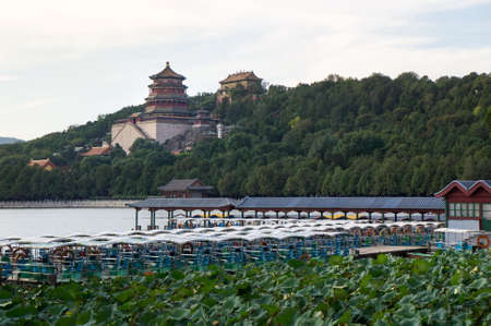Summer Palace in Beijing China with the view at the lakeのeditorial素材