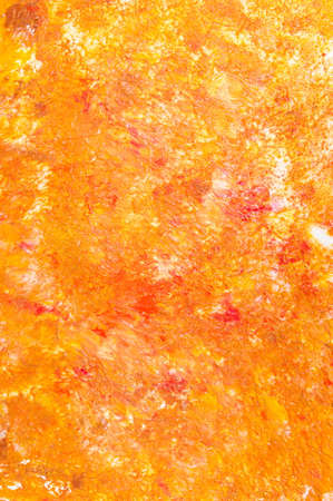 Orange watercolor grunge handmade background pattern photographの写真素材