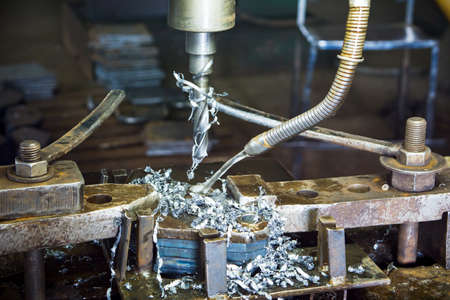 Stainless steel drilling machine cooled with water